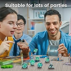 OriCraft Green Magic Dice Set - D&D Polyhedral