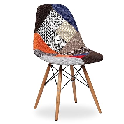 Unique360 Adora Dining Chair / Living Room (Patchwork)