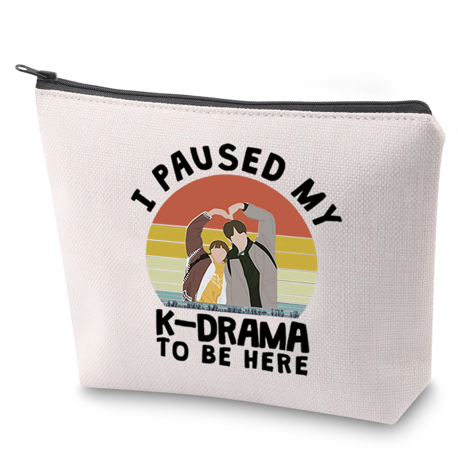 BAUNA K Drama Gift for Korean TV Show Fans I Paused My KDrama to Be Here K Drama Cosmetic Bag Korean Lover Gift (KDrama)