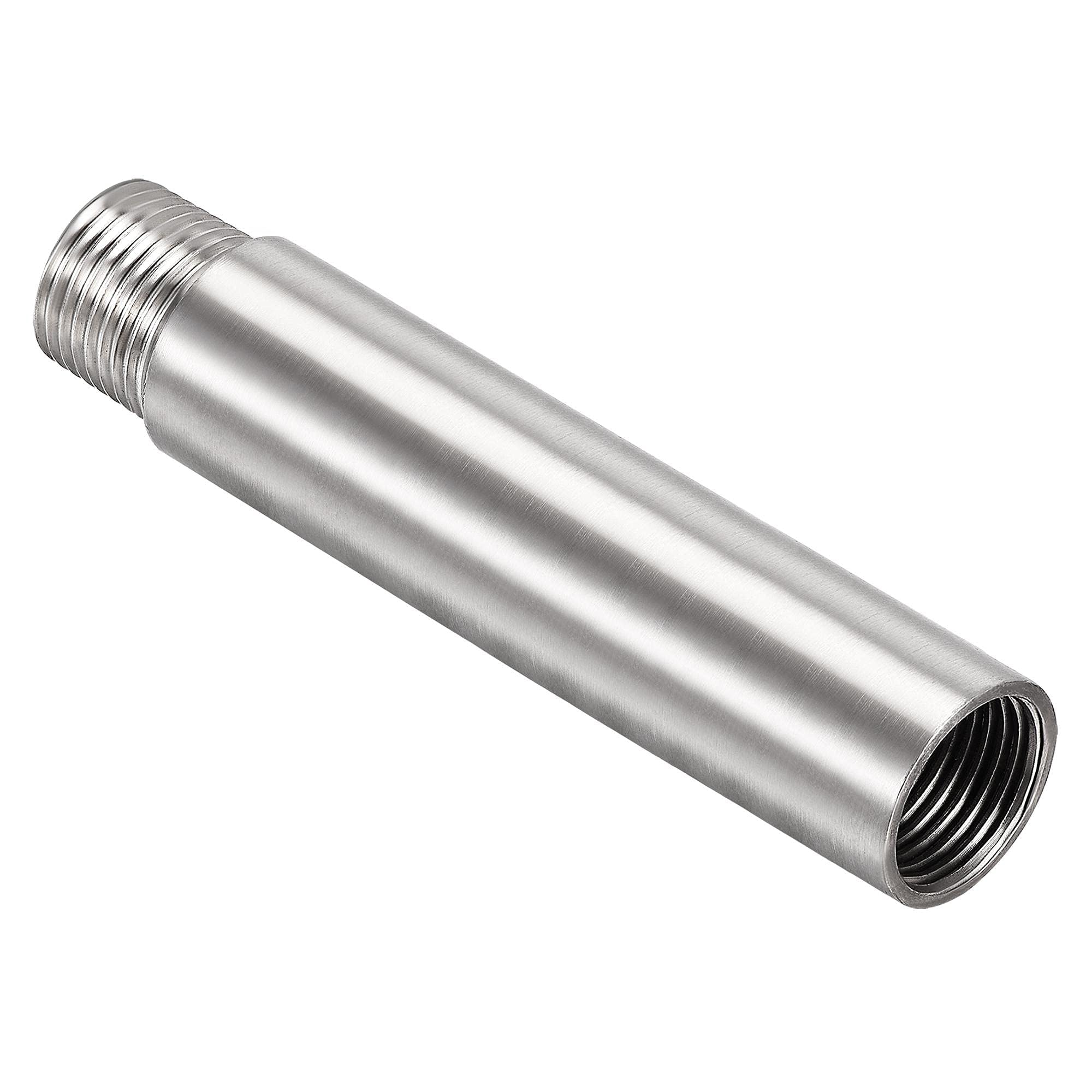 Unifizz Shower Head Extension Arm,120mm Shower Arm Extension Shower Head Extender 304 Stainless Steel 1/2PT Male to 1/2PT Female Thread