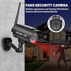 BNT Solar Powered Fake Security Camera, Bullet