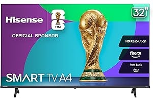Hisense 32-Inch Class A4 Series HD Smart Fire TV (32A4HNF) - Full Array LED, HDR10, DTS Virtual: X, Slim Bezel Design, Alexa Built-in
