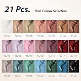 Phoenixy Gel Nail Polish Set 21 Colors 7ml Plus Base/Top Coat 42 Effects UV view 2