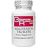 Cardiovascular Research Magnesium Taurate 125 mg New Tamper Resistant Store and Ship Packaging 60 Count
