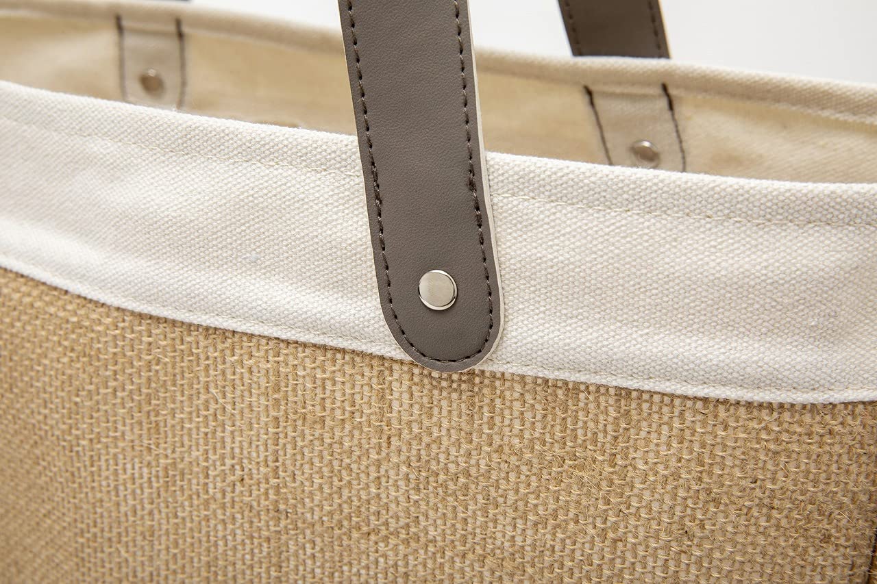 salut! ジュートバッグBOOK：7/1発売【ムック本付録】salut! ビッグジュートバッグ レザー調ハンドル