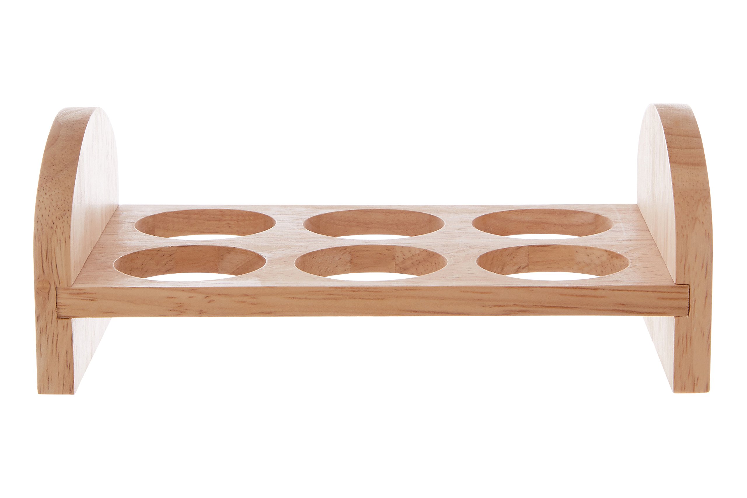 Premier 6 Hole Egg Rack, Rubberwood