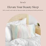 Kitsch Satin Pillowcase with Zipper Standard Queen 2 Pack Aura view 9