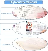 Hanyousheng 500 Sheets Transparent Sticky Notes 4 Sizes See Through Self-Stick view 4