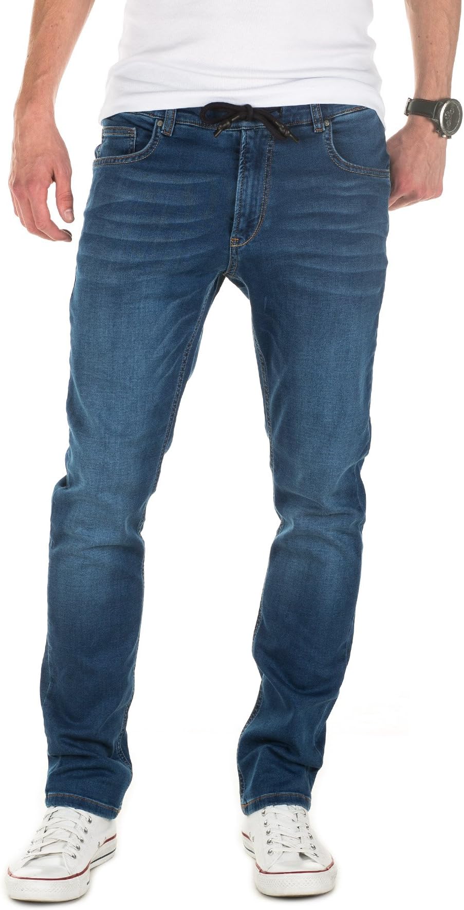 Yazubi Designer Sweatpants in Jeans-Look - Slim Fit - Erik - Jeans Jogger Pants