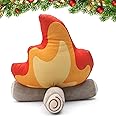 Simulation Campfire Plush Pillow,10in Fake Campfire,Pretend Campfire,Room Decor Pleasantly Surprised Gifts.Fake Firewood Cudd