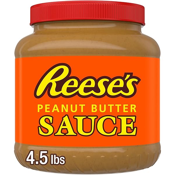 REESE’S PEANUT BUTTER SAUCE BULK JAR, 4.5 LBS