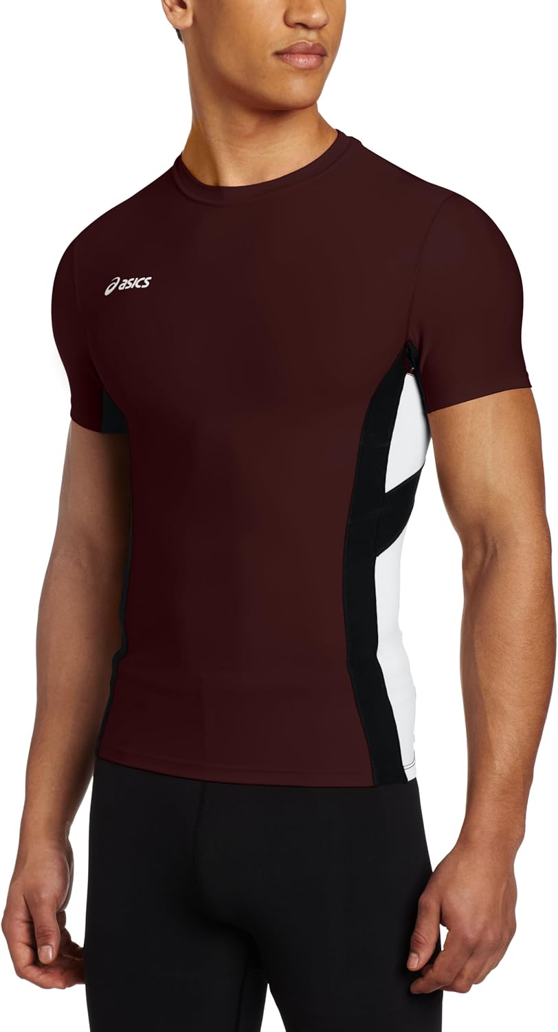 asics t shirt junior marron