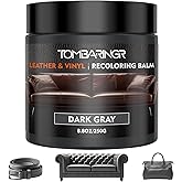 TOMBARINGR Leather Recoloring Balm Leather Repair Kit for Furniture Leather Dye for Furniture Car Seats Shoes Repair Leather Dye for Scratched and Faded Leather - Dark Gray