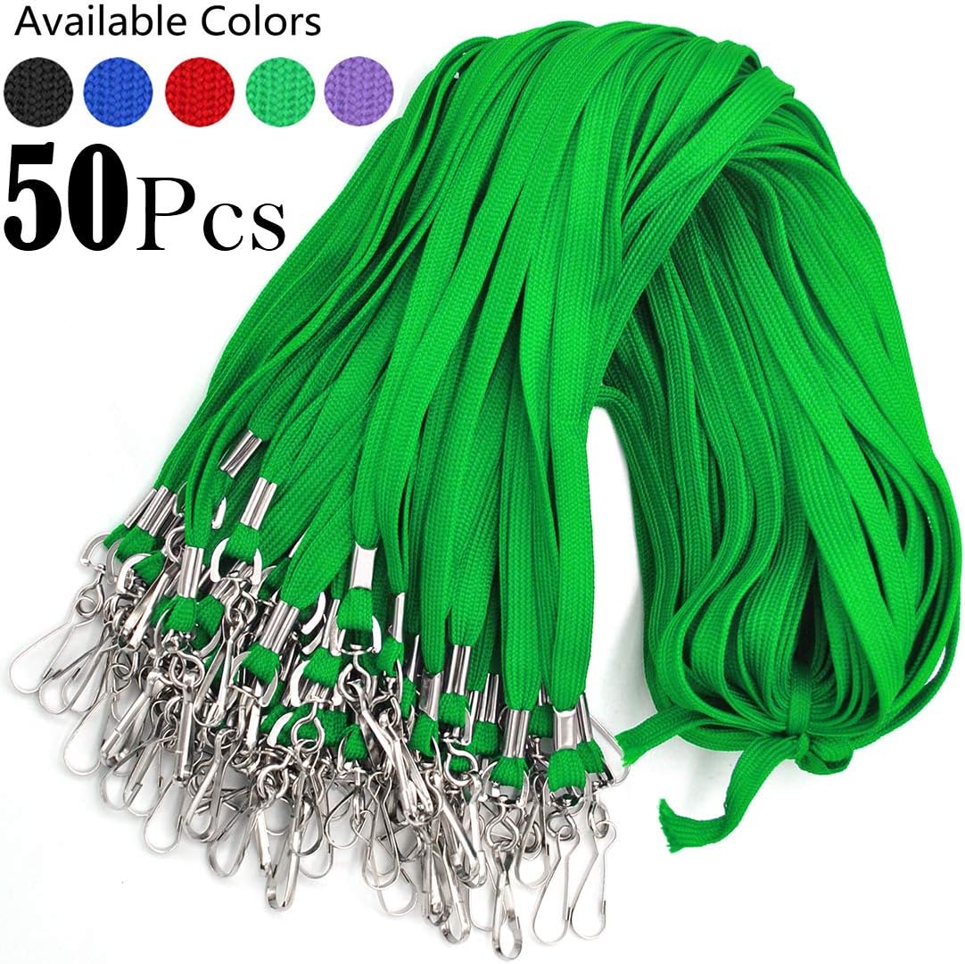 Bulk Lanyard 32" Flat Lanyards with Swivel Hook Attachment Lanyards
