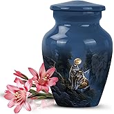 Yatskia Wolf Urn for Ashes Adult Male & Female, Small Burial Urns for Adult Human Ashes, (Pack of 1, 3 Inch)