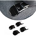 TongSheng Compatible with Toyota Hilux 2015 2016 2017 2018 2019 2020 2021 2022 4PCS Black Anti-dust Seat Bracket Fixing Bolts Cover Trims Accessories (Gloss Black)