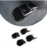 TongSheng Compatible with Toyota Hilux 2015 2016 2017 2018 2019 2020 2021 2022 4PCS Black Anti-dust Seat Bracket Fixing Bolts Cover Trims Accessories (Gloss Black)