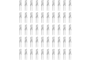 PATIKIL Archery Arrow Nocks 6.2mm 0.244", 50 Pack Insert Arrow Nock Replacement for Shooting, Transparent White