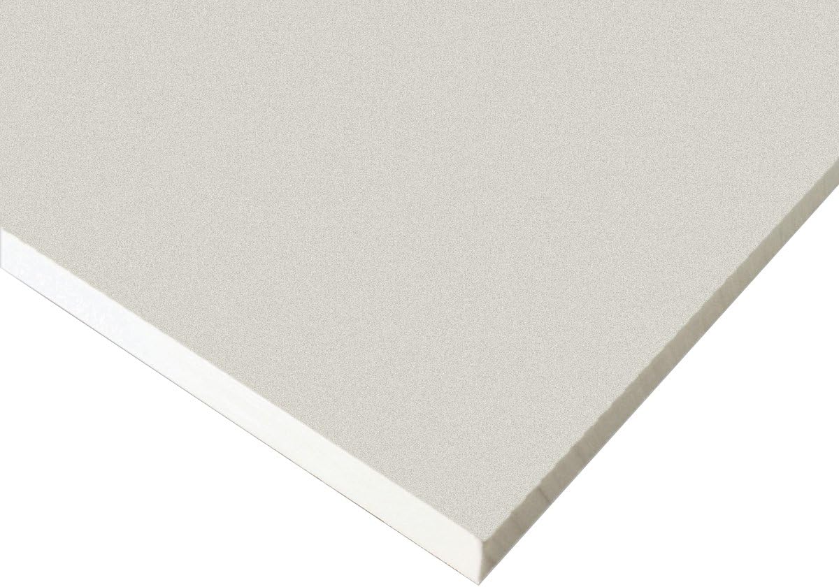Marine Board HDPE (High Density Polyethylene) Plastic Sheet 1/2" x 24" x 24” White Color Textured