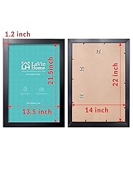 LaVie Home 14 x 20 Picture Frame Black, 14 By 20