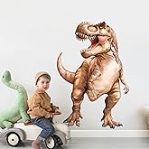 Tanlaby Large Dinosaur Wall Decals T-rex Dino Wall Stickers Peel and Stick Decal for Baby Boys Kids Bedroom Nursery Playroom Decor(27.2×40.6in)