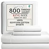 100% Egyptian Cotton Sheets King Size Sheets Set