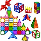 TOYLI Magnet Tiles Building Blocks for Kids 32 Pieces Magnetic Educational Learning STEM