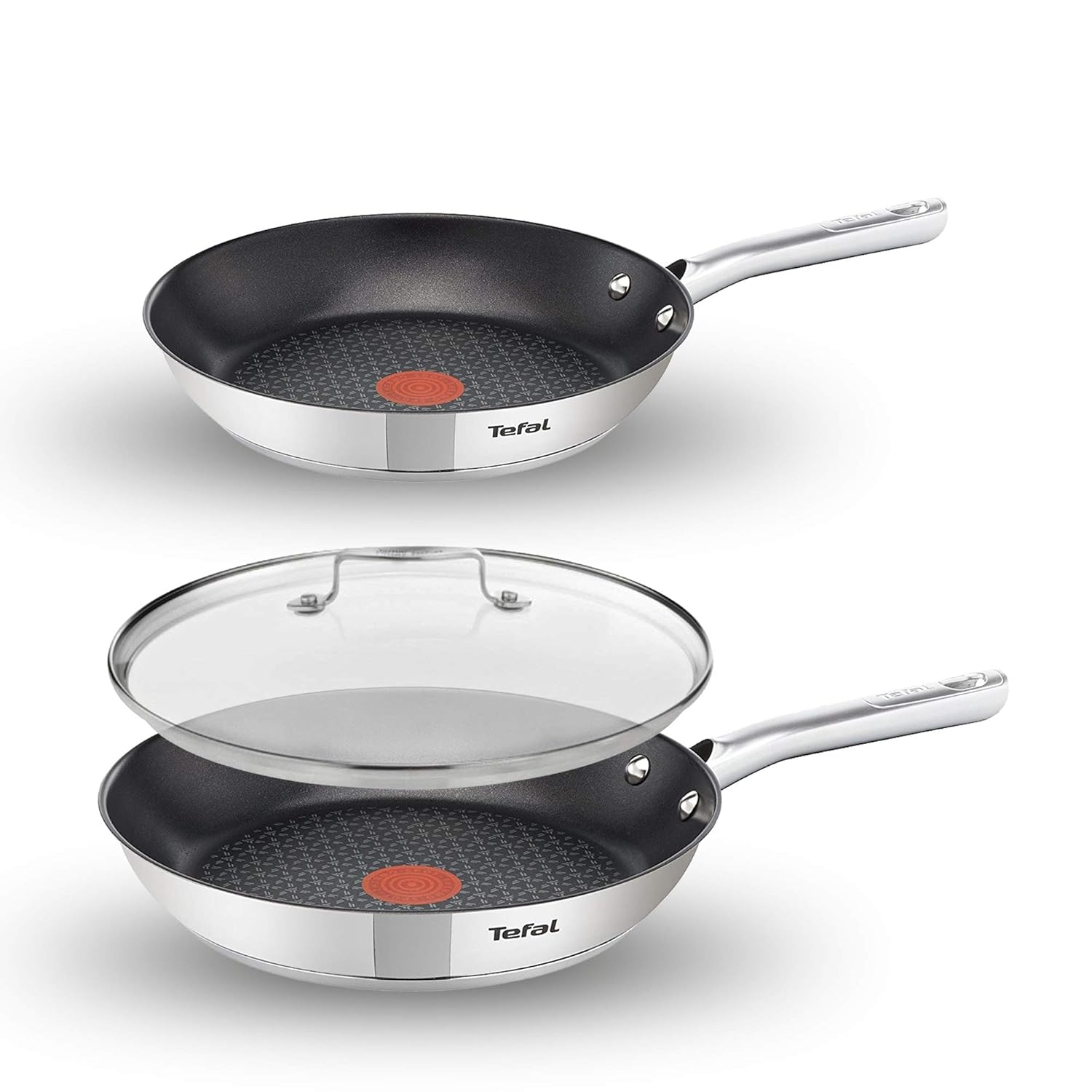 Tefal A43545 Induktion Pfannenset 3teilig 24 + 28 cm Pfanne mit 28 cm Jamie Oliver Glasdeckel Tefal A43545 Induktion Pfannenset 3teilig 24 + 28 cm Pfanne mit 28 cm Jamie Oliver Glasdeckel