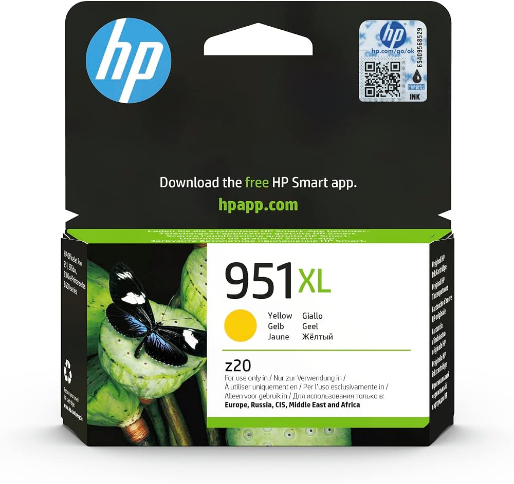 HP 951XL Yellow High Yield Ink Cartridge CN048AE Original 1500 Pages