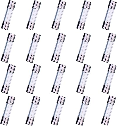 HUAREW F2AL250V 20 Pcs 2A 5x20mm Fast-Blow Glass Fuse Pack