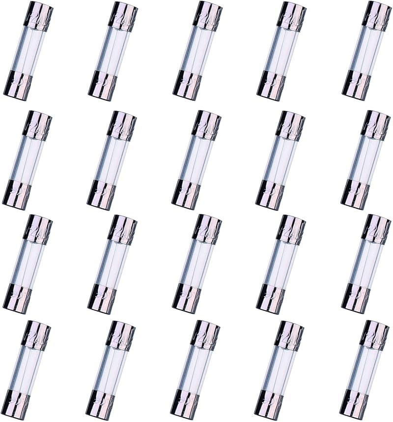 HUAREW F2AL250V 20 Pcs 2A 5x20mm Fast-Blow Glass Fuse Pack