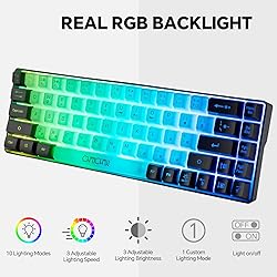 CHONCHOW Mini RGB 60% Gaming Keyboard, 68 Keys