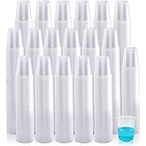 Turbo Bee 1000 Pack 3oz Disposable Plastic Cups,Disposable Mouthwash Cups,3 Ounce Small Clear Tumblers Ideal for Whiskey,Drinking Tasting, Food Sample