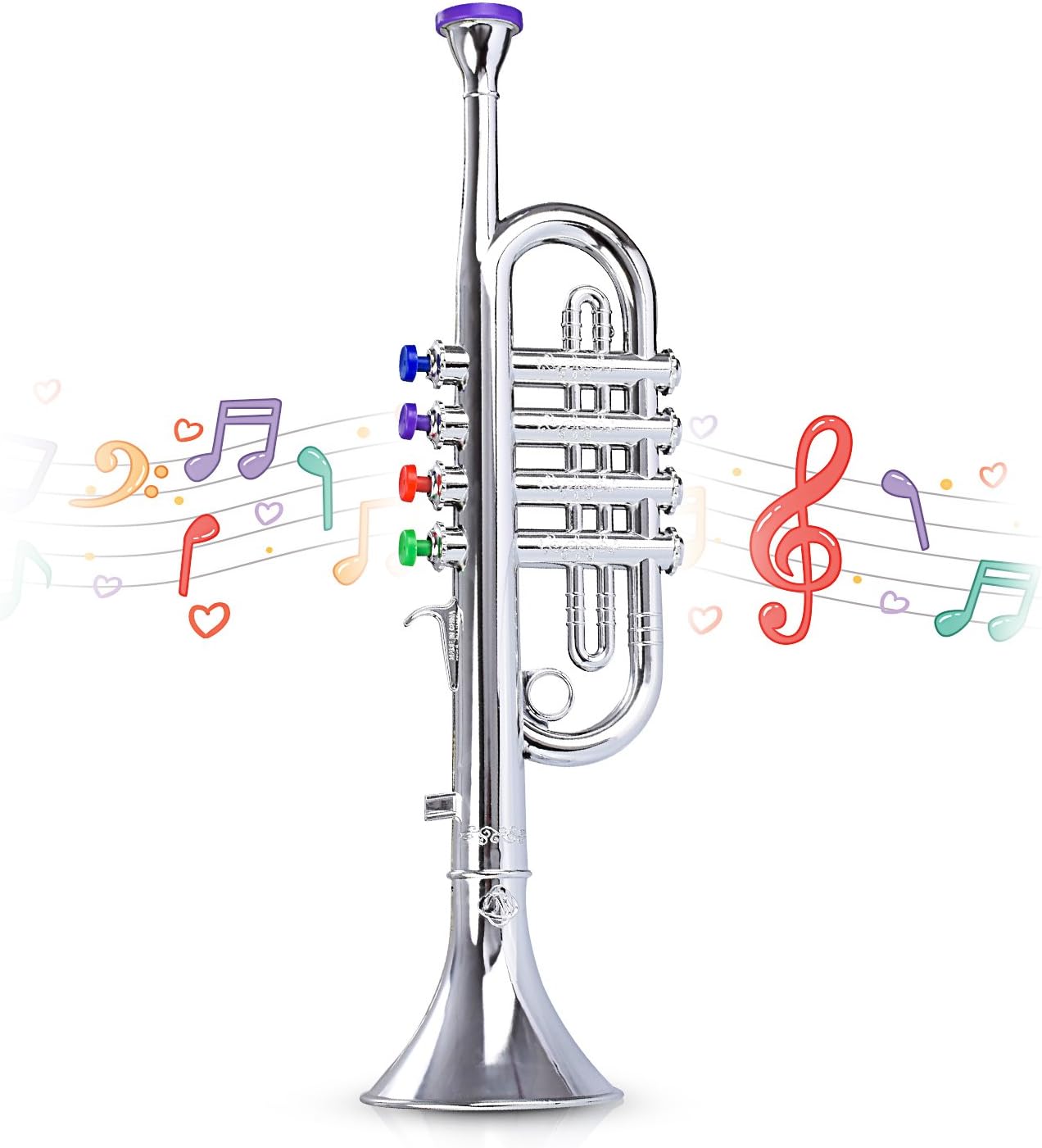 Abco Tech Children’s Clarinet for Beginners – Toy Musical Instrument for Kids with 8 Color Coded Keys – Lead Free & BPA…