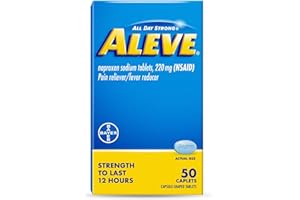 Aleve Pain Relief Naproxen Sodium Caplets ‐ 50 Count