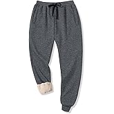 IIMMER Unisex Kids Winter Active Sherpa-Lined Fleece Sweatpants Warm Athletic Jogger Pants with Pockets 3-14 Years