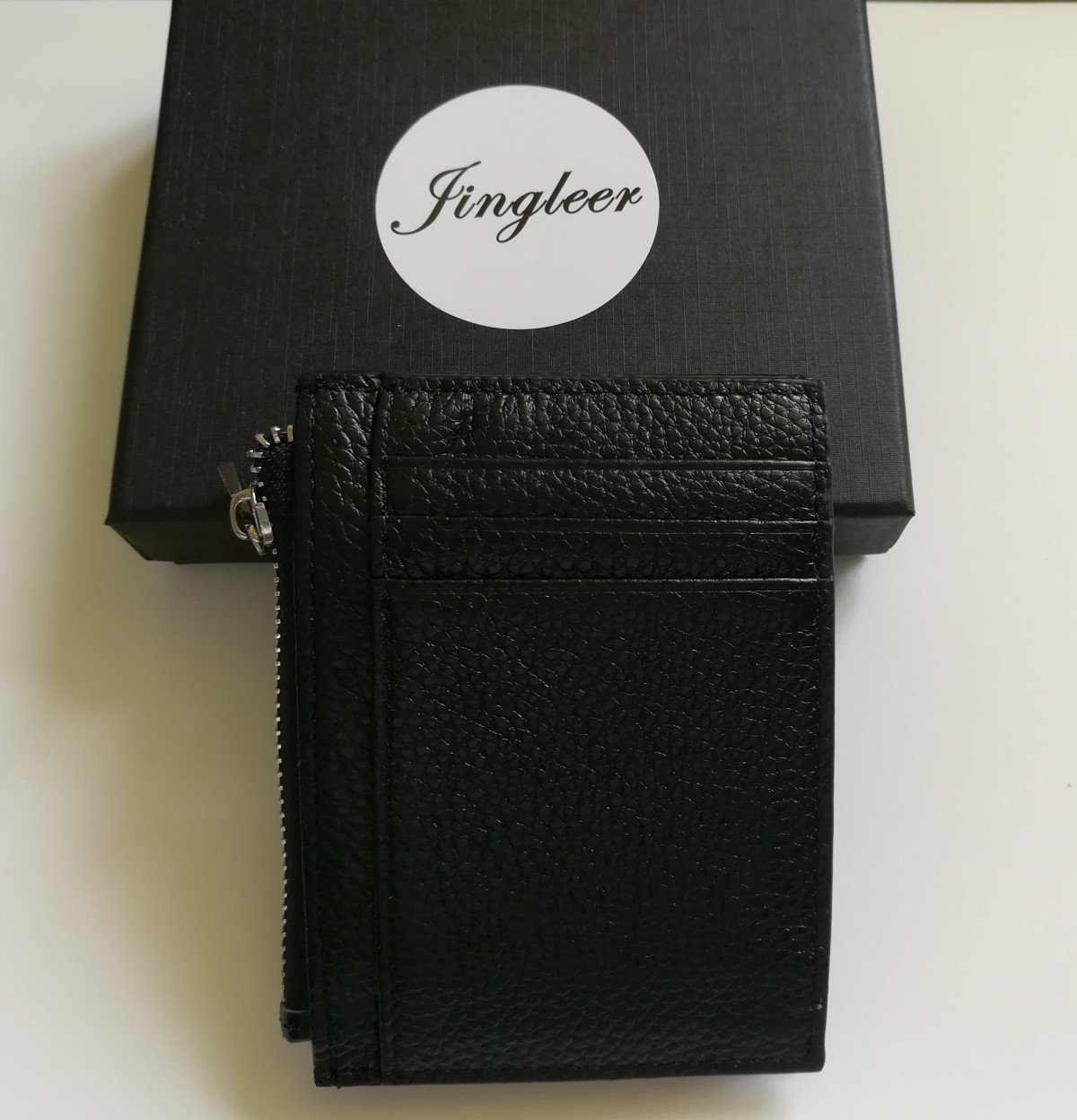 Credit Card Holder,Jingleer Slim RFID Blocking Front Pocket Leather Credit Card Wallet for Men,7 Card Slots & Imported Genuine Leather