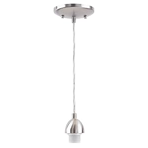 Westinghouse Lighting 7028400 Single-Light Mini-Pendant Kit with Nickel Finish