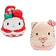 Squishmallows 8-Inch Hello Kitty & My Melody Cookie Set - Hello Kitty & Friends - Official Jazwares Easter Plush - Collectible Soft & Squishy Sanrio Stuffed Animal Toy - Gift for Kids, Girls & Boys