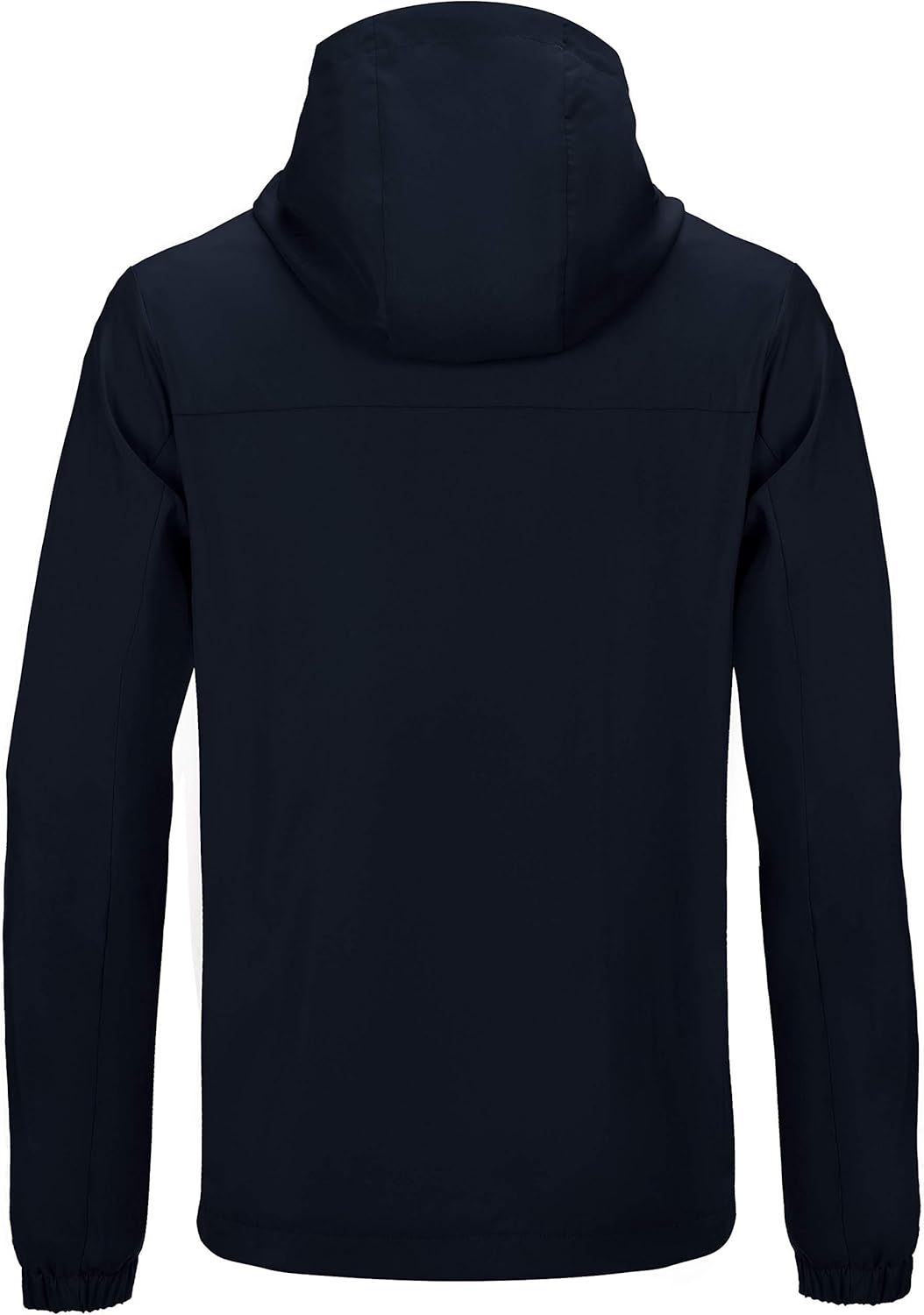 Little Donkey Andy Men’s Lightweight Breathable Windbreaker Golf Jacket with Hood UPF50+ Windproof Outdoor Running Coat: Clothing
