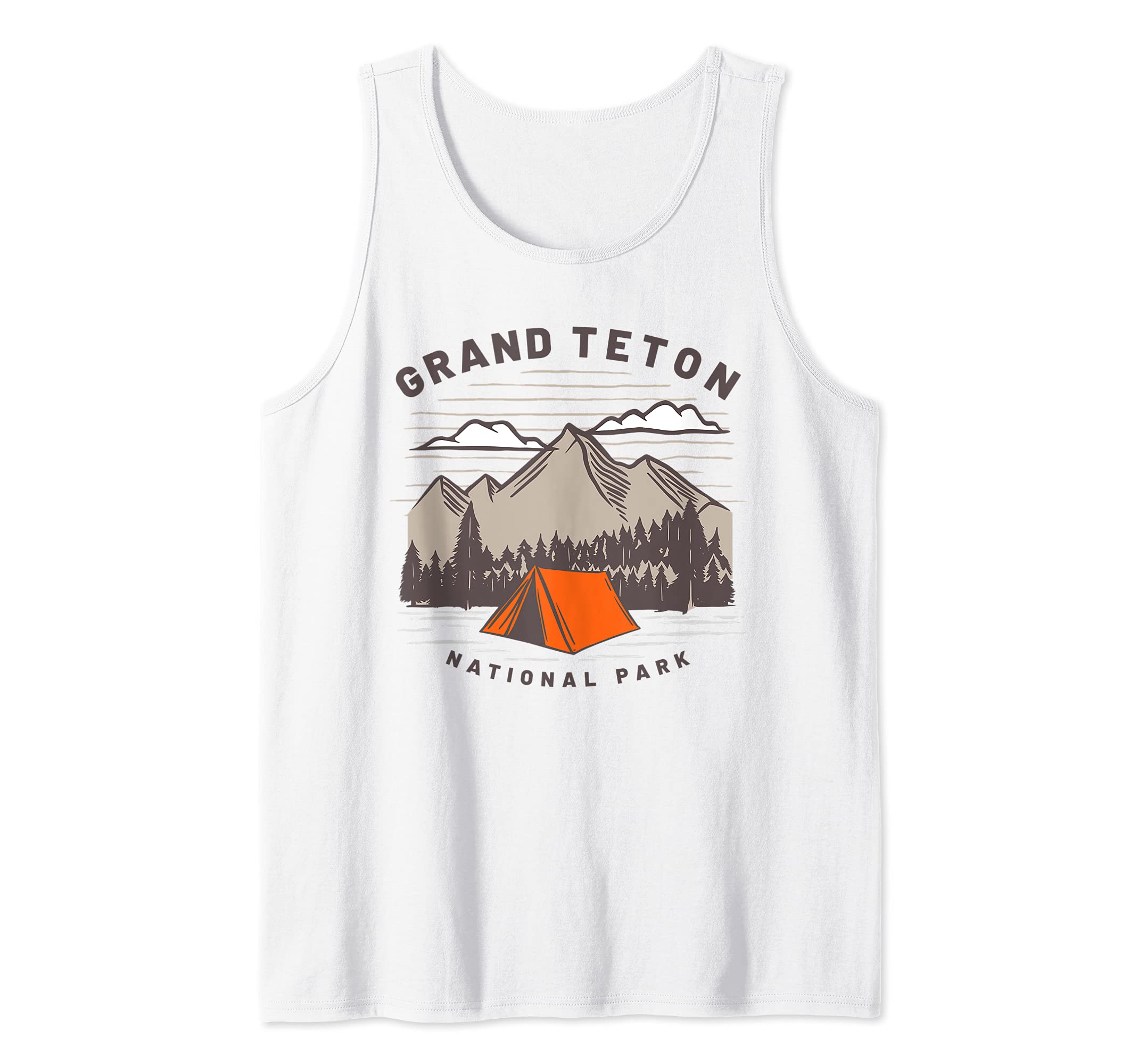 Grand Teton National Park Wyoming Camping Mountain Hiking Tank Top