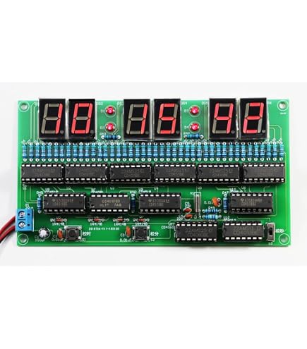 DC 4,5 V 5,5 V 6 Bit Digitalschaltuhr Kit, Elektronische Uhrlehre und