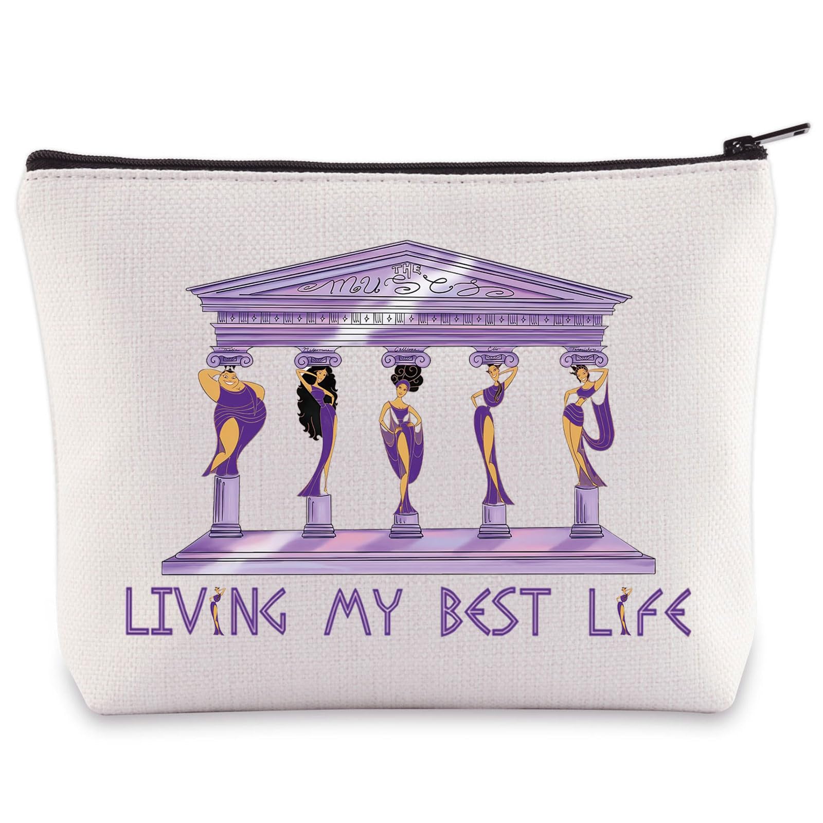 WZMPA Adventure Cosmetic Bag Movie Lover Gifts Thrilling Movie Makeup Zipper Pouch Bag, Best Life