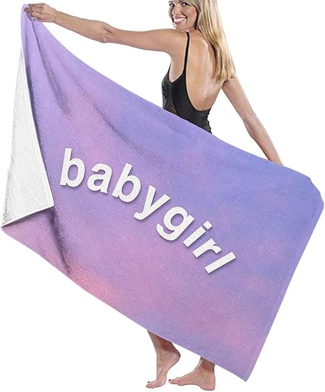 Amazon 女の赤ちゃん バスタオル ビーチタオル ビーチマット 柔らか シャワー タオル 吸水 速乾 水泳 タオル 特大きい バスタオル ホーム キッチン オンライン通販