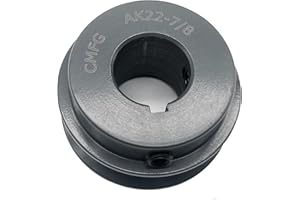 CMFG AK22-7/8 v Belt Pulley, 2.2 inch OD, 7/8 Inch Bore,Cast Iron Material, AK Single Groove Motor Pulley for "4L" or "A" or "3L" Belts