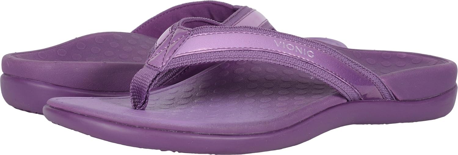 Vionic Women's Tide II Toe Post Sandal Purple Size 8 UK Amazon.co.uk
