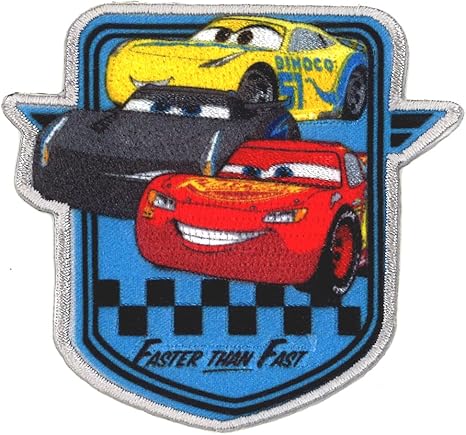 Amazon ミノダ ディズニーピクサー 2wayワッペン 大きいサイズ カーズ ファスト D01y9533 ワッペン アップリケ 通販