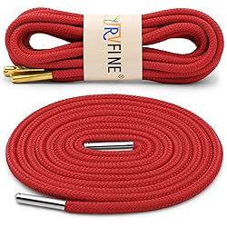 YJRVFINE Athletic Round Shoe Laces: 2 Pairs 55 Inch