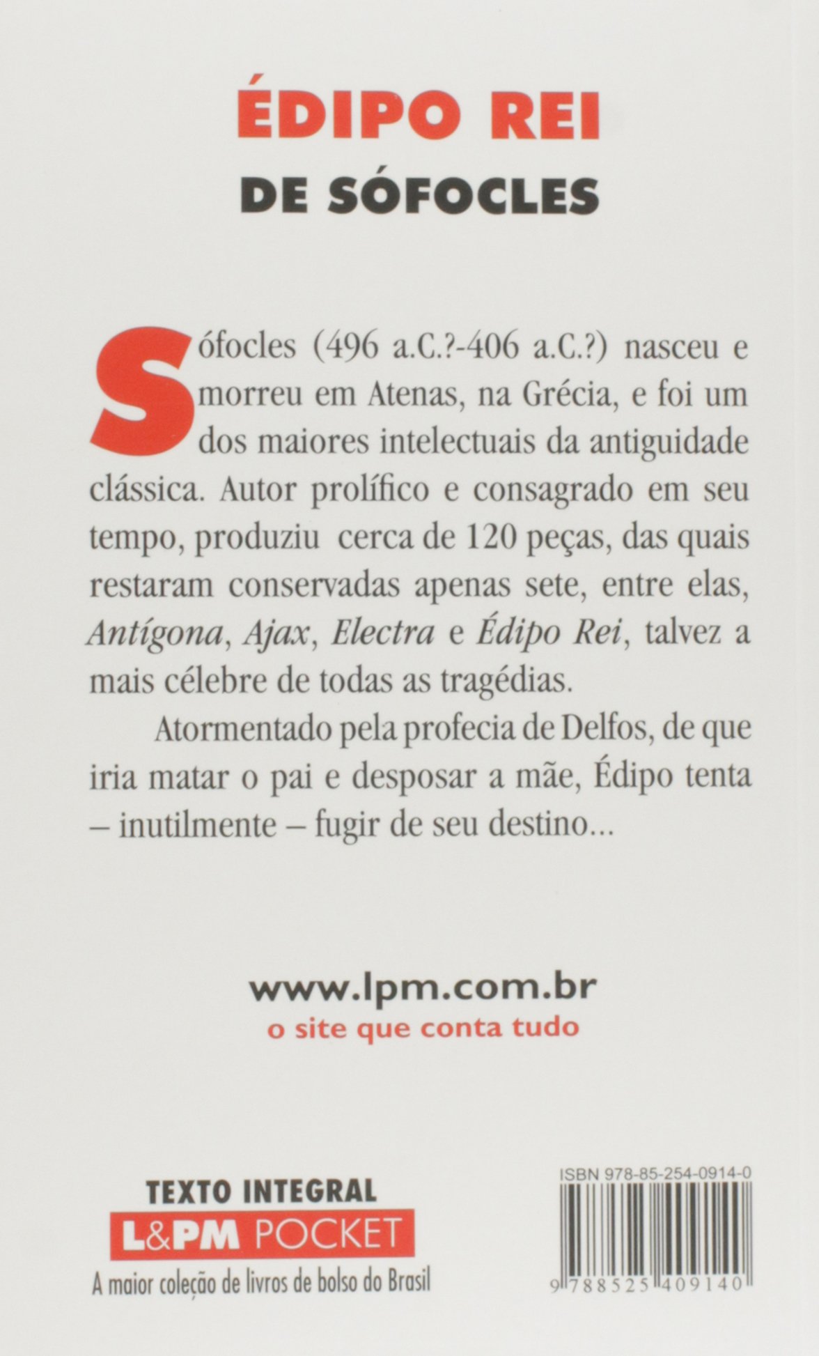 Amazon Fr Edipo Rei Colecao L Pm Pocket Em Portuguese Do Brasil Sofocles Livres