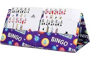 HACHMAS Card Holder for Canasta, Poker, Bridge & Casino Games - Bingo Pull Tabs & Gambling Tickets Organizer - Fun Card Game Player Gifts for Adults & Seniors